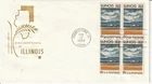 February 12 1968 5 cent Illinois FDC First Day Shawneetown Illinois