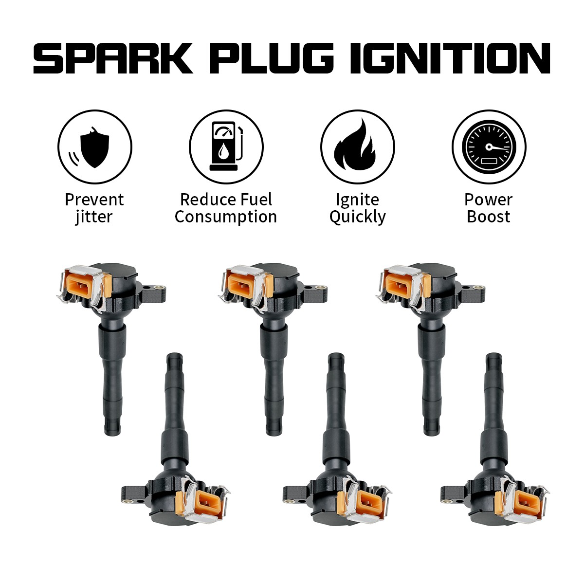 6* Ignition Coil For Rolls-Royce Silver Seraph 2001 Park Ward 2002 UF300 UF354