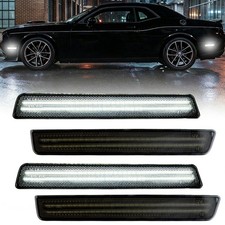 4pcs Led Side Marker Light Front Rear Bumper Lamp For 2015-2023 Dodge Challenger