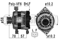 ERA 209018A Generator, Lichtmaschine FüR Chevrolet Orlando (J309)