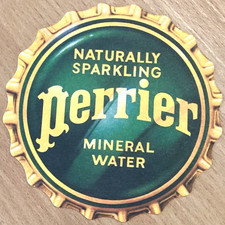 Naturally Sparkling Perrier Mineral Water Beer Mat 