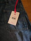 NWT Justice Girls Size 10 Barrel Jean Jeans Dark Wash Blue Wide Leg Boyfriend — photo 3