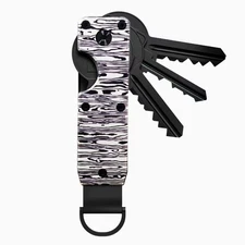 XFashio Key Organizer - Compact Minimalist Metallic Key Holder | Holds 2-6 Keys