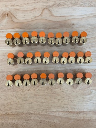 Schlage LFIC Orange Construction Cores Lot Of 30