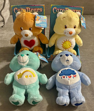 Care Bears Plush Lot of 4 Tenderheart Funshine Wish Grumpy Bears Boxed 2002