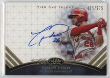 2018 Topps Tier One Tier One Talent Auto 75/275 Tommy Pham #TTA-TP Auto r9d