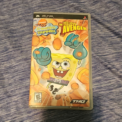 THQ SpongeBob SquarePants: The Yellow Avenger PSP Action Manual CIB