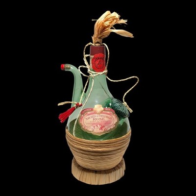 Vintage 1973 Marchesi De Frescobaldi Fancy Rosé Wine Bottle Wicker Ice Comp. Ex