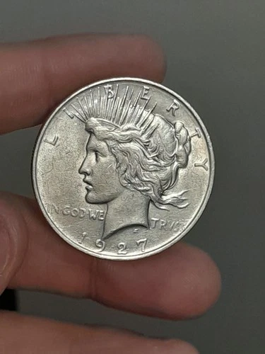 1927- D Peace Silver Dollar XF/AU