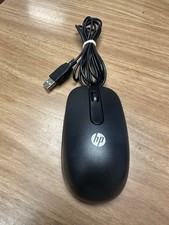 HP Wired USB Black Mouse Model SM-2022 Very Good