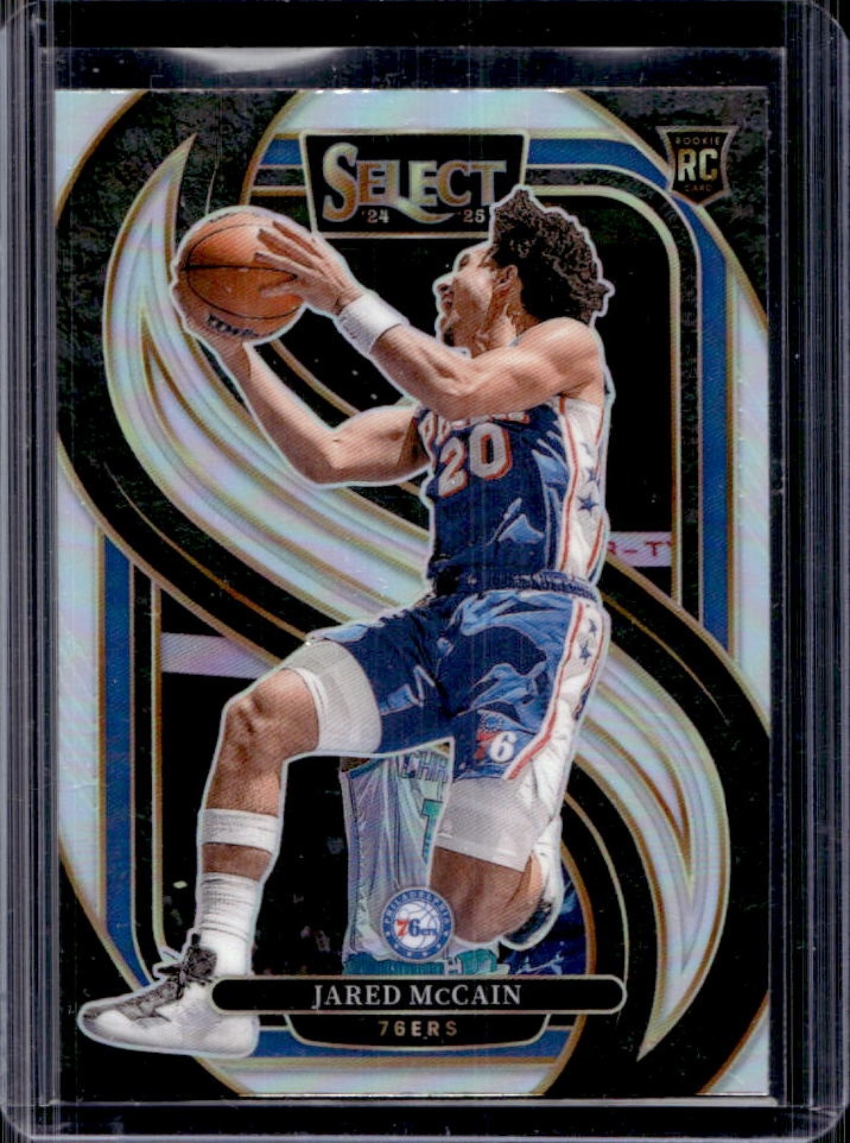 2024-25 Select Jared McCain Premier RC Silver Prizm #184 76ers