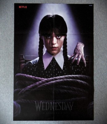 WEDNESDAY _ 2. Staffel - GIGANTO Poster (XXL) - Netflix-Serie _ Jenna Ortega #