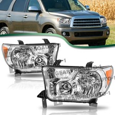 For 2007-2013 Toyota Tundra 2008-2017 Sequoia Chrome Headlights Assembly Lhrh For 2007-2013 Toyota Tundra 2008-2017 Sequoia Chrome Headlights Assembly Lhrh