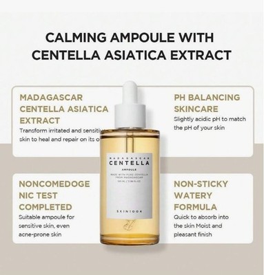 SKIN1004 Madagascar Centella Asiatica Ampoule Facial Serum 3.38 fl.oz (100ml)