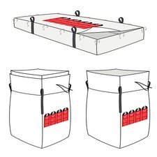 Platten Asbest Big Bag Mineral KMF Entsorgung Plattenbag Transport Sack Dämmung