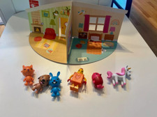 Sago Mini Figurine Set 6 Cute Toys Pop-Up Playhouse for Endless Fun