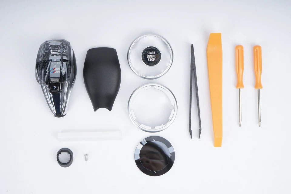 Für BMW G30 G31 G32 G12 G02 G Chassis Crystal Schaltknauf Motorknopfkappe - Bild 2 von 4