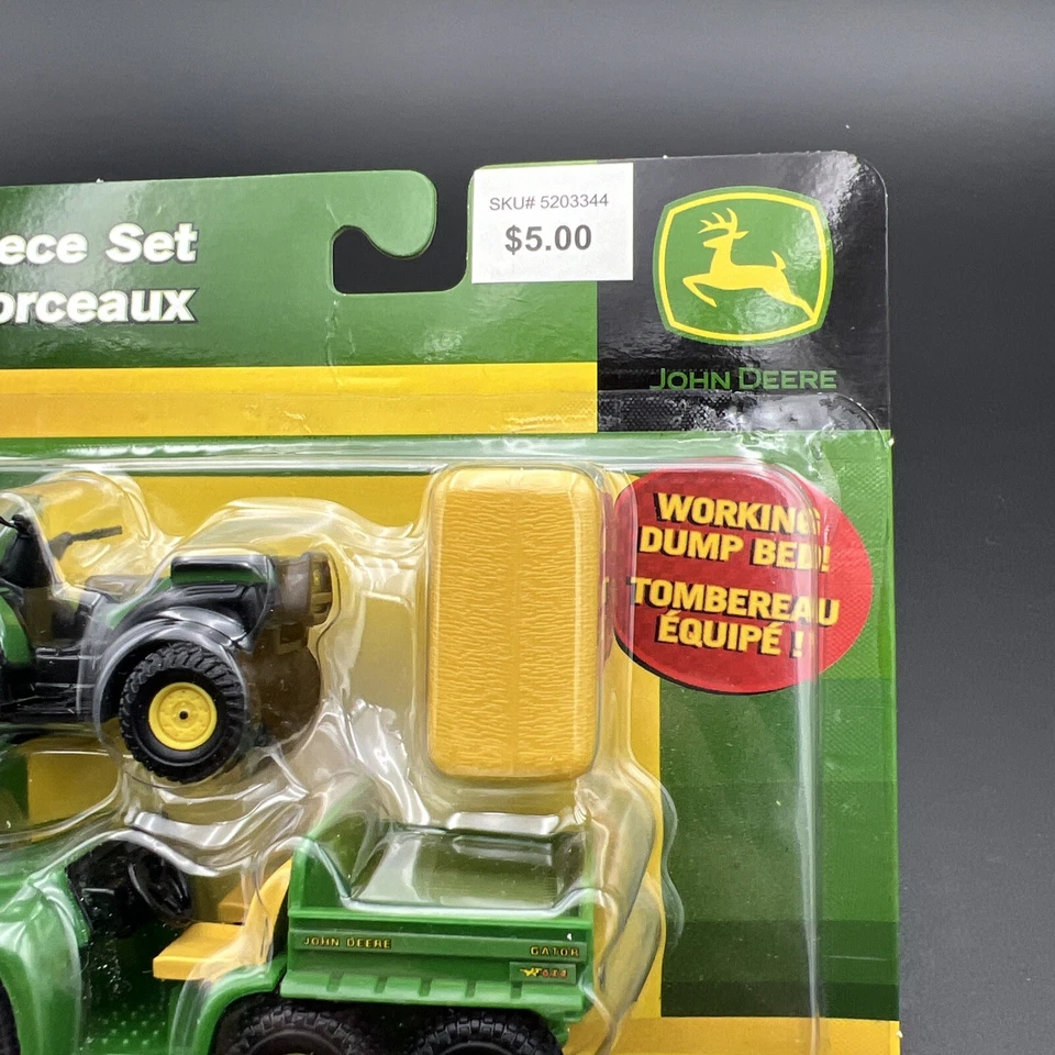 Ertl: John Deere Gator 2010 4x4 y cuádruple ATV escala 1:32 juego de 3 piezas Foto 3 de 4