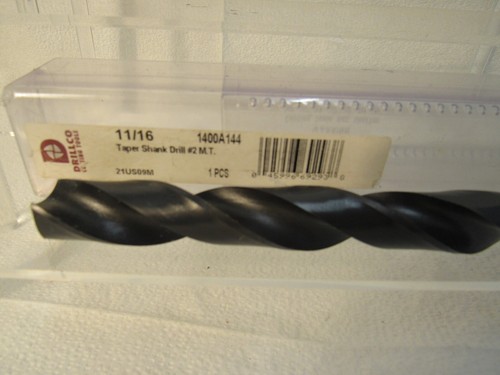 Drillco Taper Shank Drill Bit #2 Morse Taper 11/16" 1400A144 - Picture 2 of 4