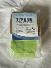 Reinlichkeit Type BB Vacuum Bags 20 pack for Oreck Canister +2 Filters