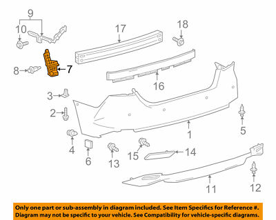 Toyota OEM 2018-2020 Camry Rear Bumper Left Seal Bracket 5259206030 New ...