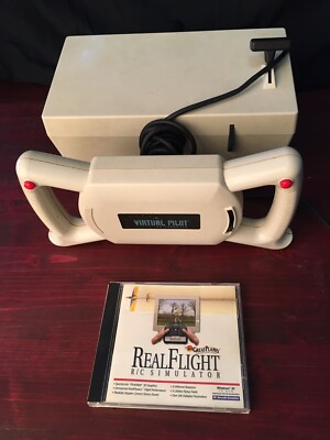 Virtual Pilot Joystick with Real Flight RC Simulator CD Rom Video Game Untested