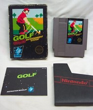 Vintage 1985 GOLF NES Nintendo GAME COMPLETE IN BOX Black Box
