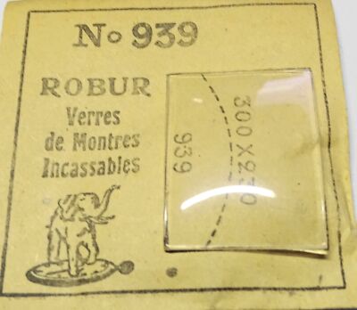 Verre De Montre Rectangle 30 X 21 Mm - Cintre 2 Côtés - Neuf Sans étiquette