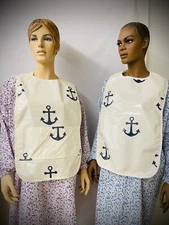 Adult Bib  - With or Without Food Catch - Anchor