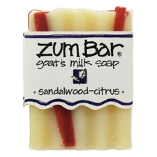 Indigo Wild Zum Bar Goat's Milk Soap Sandalwood-Citrus, 3 Ounces