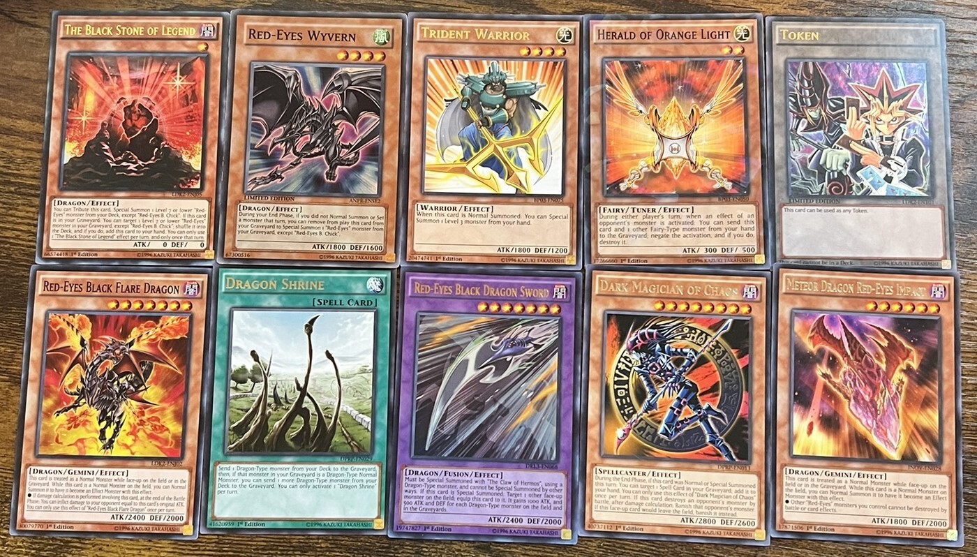 Yugioh Cards Mixed Lot of 10 Cards 1st Edition Limited Edition #9