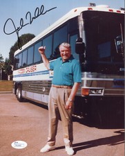 JOHN MADDEN HAND SIGNED 8x10 COLOR PHOTO    GREAT POSE    MADDEN CRUISER    JSA 