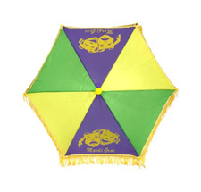 Mardi Gras Mufti-Colored 14.5" Fleur De Lis Umbrella