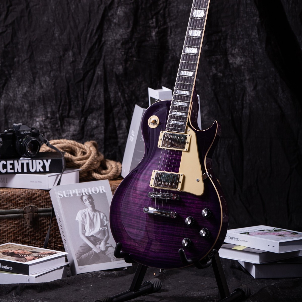 Grote LP Electric Guitar: Solid Mahogany Body LPYS-006