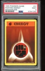 1999 Pokemon SHADOWLESS BASE SET #97 - Fighting Energy - PSA 9 MINT - Fresh Cert