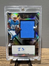 2022 Panini Select - Jumbo Rookie Signature Swatches White Prizm #JRS-IS Isaiah