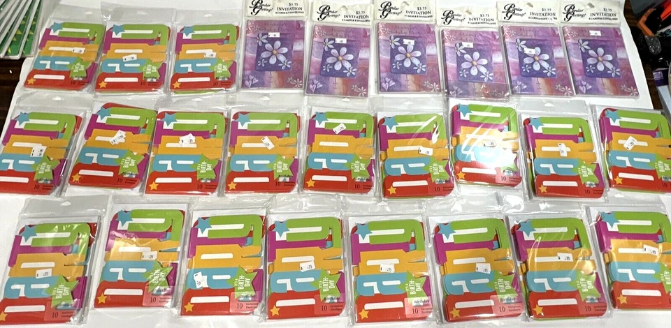 Kid's Birthday Invitation Cards Large Mixed Lot (Over 150 Packs) - Image 3 of 4
