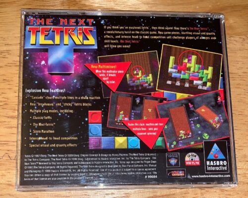 The Next Tetris (PC, 1999, Hasbro Interactive) In Case w/ Manual! - Picture 2 of 8