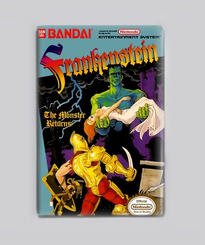 Frankenstein The Monster Returns NES - 2"x3" Fridge MAGNET (nintendo retro game