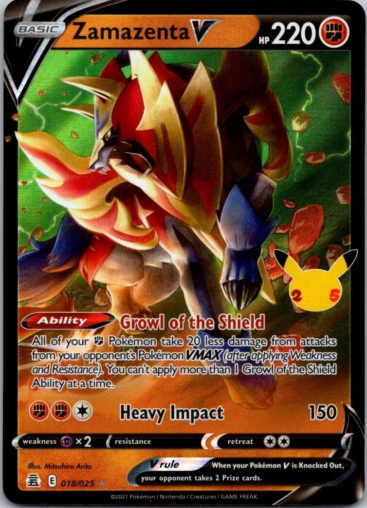 Zamazenta V 018/025 Celebrations for sale | eBay