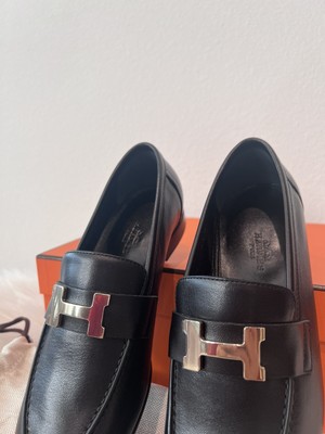 NIB Authentic Hermès Kelly Buckle Loafers - Panda Edition Hermes Kelly Buckle Oxford Shoes – MILNY PARLON main image 3