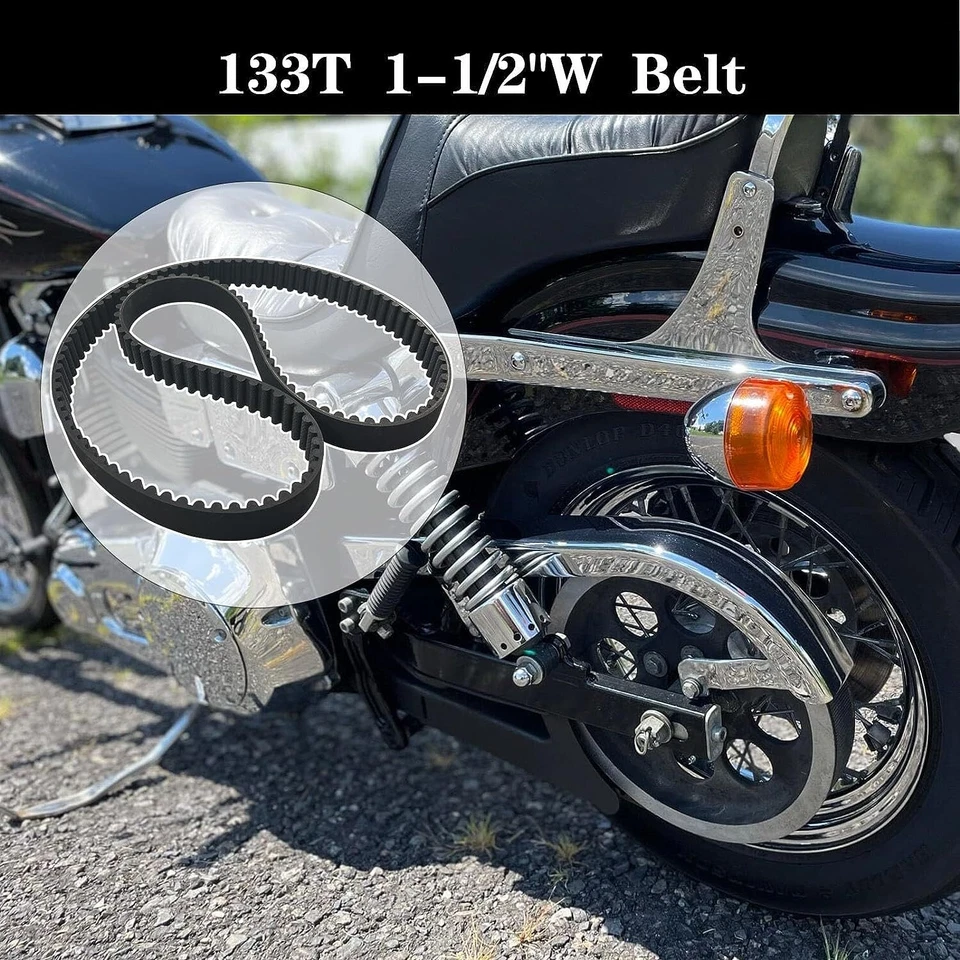 133T 1-1/2" CINTO DE TRANSMISSÃO TRASEIRO HARLEY DYNA FXD SUPER GLIDE FXDL FXDWG REPL 40015-90 - Imagem 3 de 4