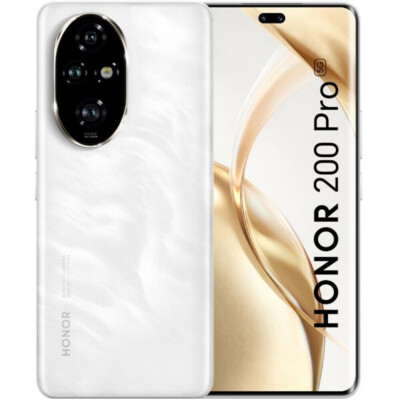 Honor 200 Pro 5G ELP-NX9 12GB 512GB Ohne Simlock Moonlight White NEU + OVP