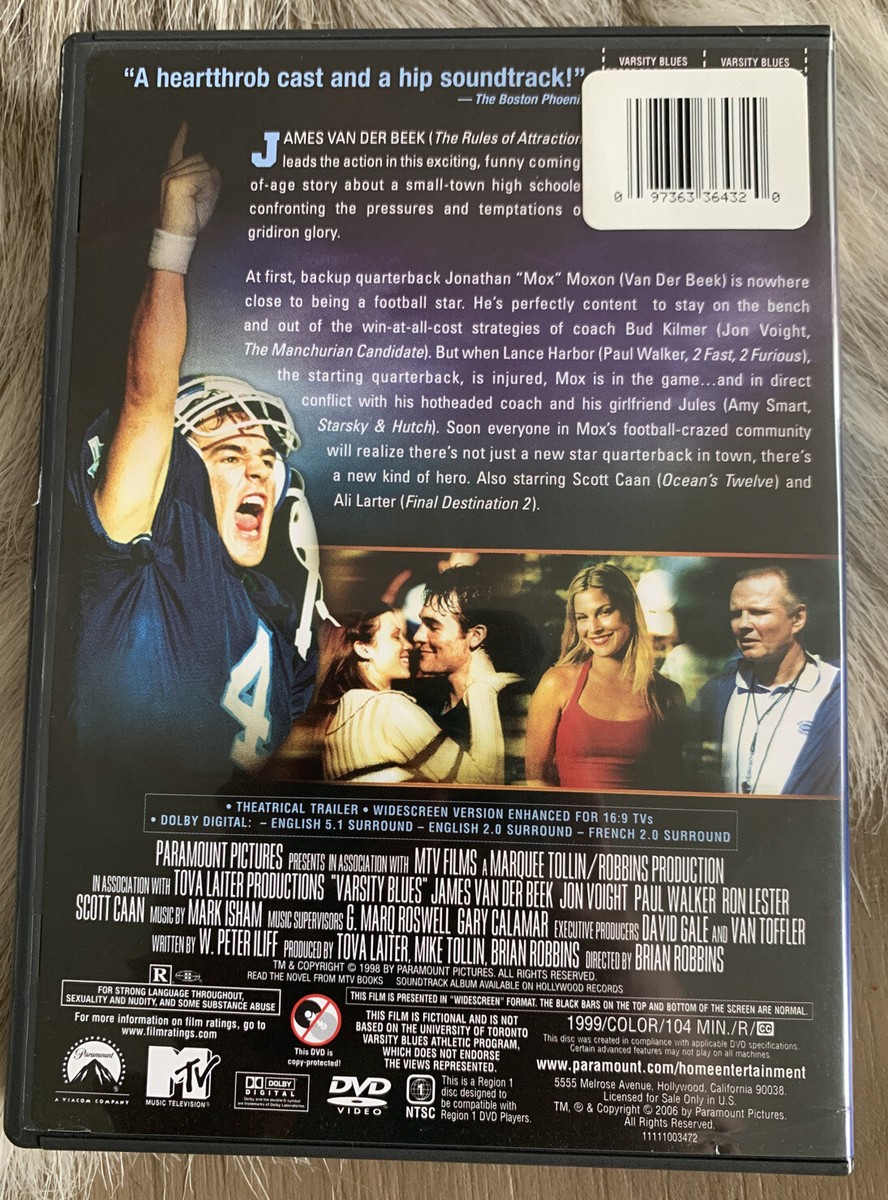 Varsity Blues DVD James Van Der Beek Jon Voight Movie | eBay
