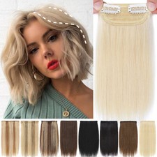 One Piece Hair Pad Clip-In Topper Hair Real Remy Human Hair Extensions Toupee