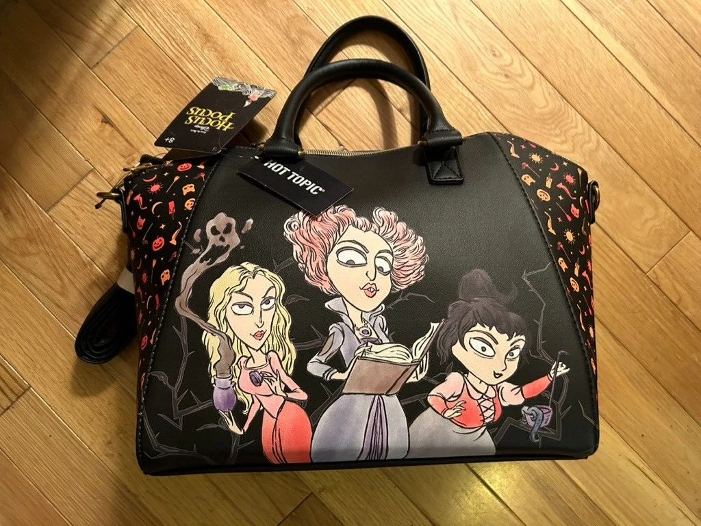 Loungefly Disney Hocus Pocus Sanderson Sisters Illustration Satchel Bag