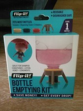 Flip It Bottle Emptying Kit 4 Pieces Flips 1 Bottle - 851925006123 New in Box
