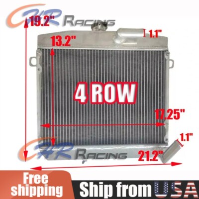 For 1971-1977 Alfa Romeo 105/115 Series GT GTV GTC GTAM 1.3L 1.6L 4 Row Radiator