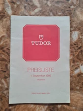 Tudor Flyer german Preisliste very rare from 1986 good conditions