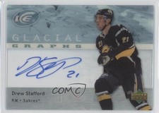2007-08 Upper Deck Ice Glacial Graphs Drew Stafford #GG-DS Auto 0c2